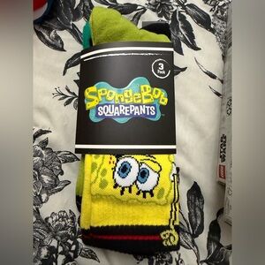 Sponge bob socks.  Swag brand, very good socks.  One size fits all.  New